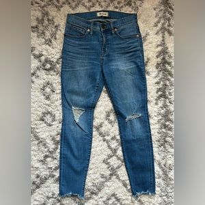Madewell 9" High-Rise Distressed Skinny Jeans
